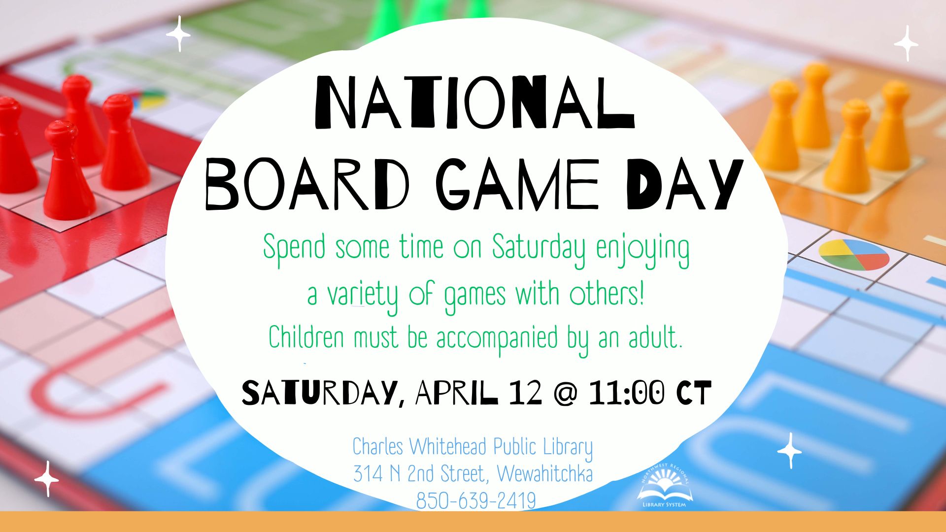 background with a board game