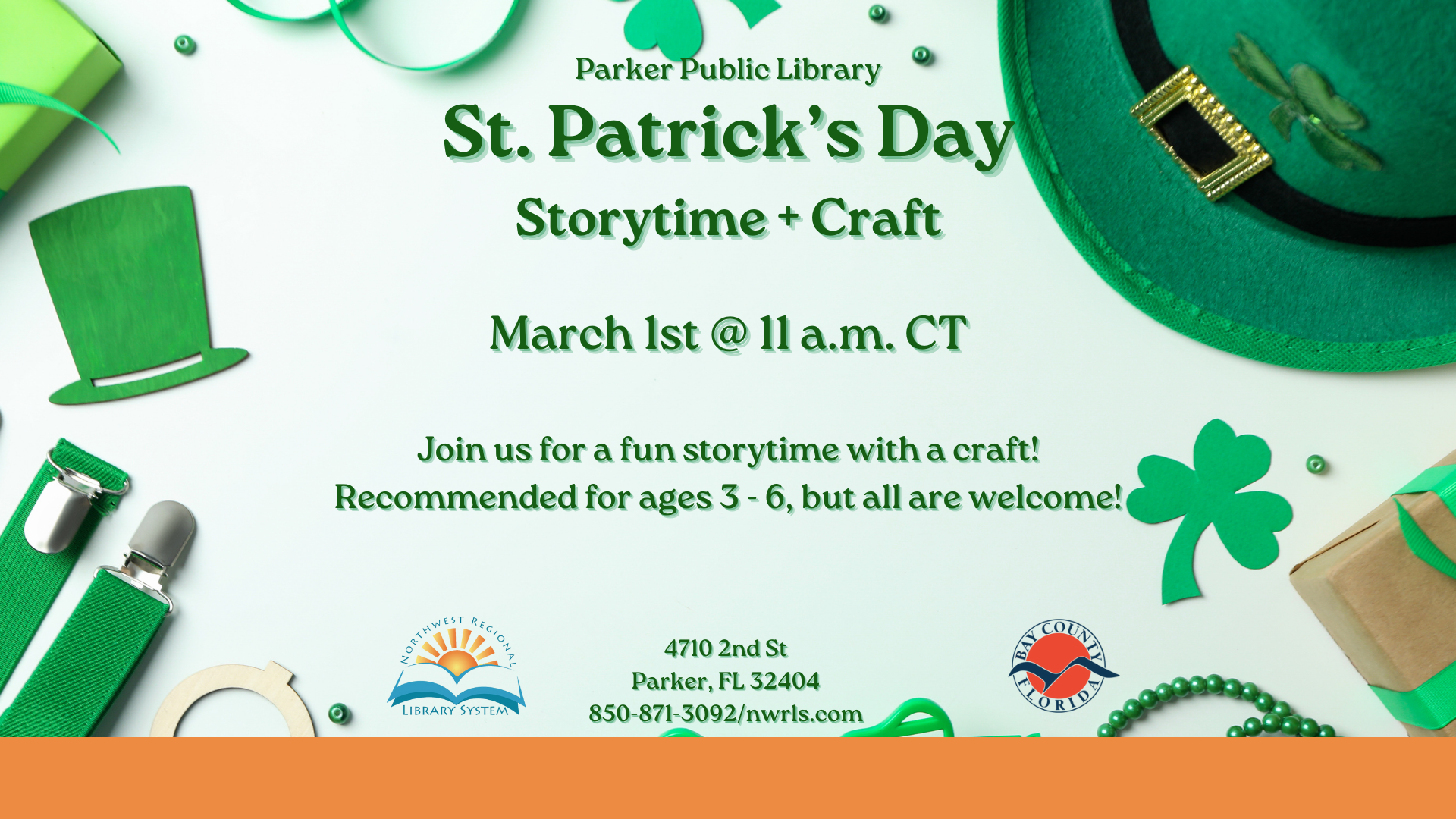 St Patrick's Day green hat and shamrocks
